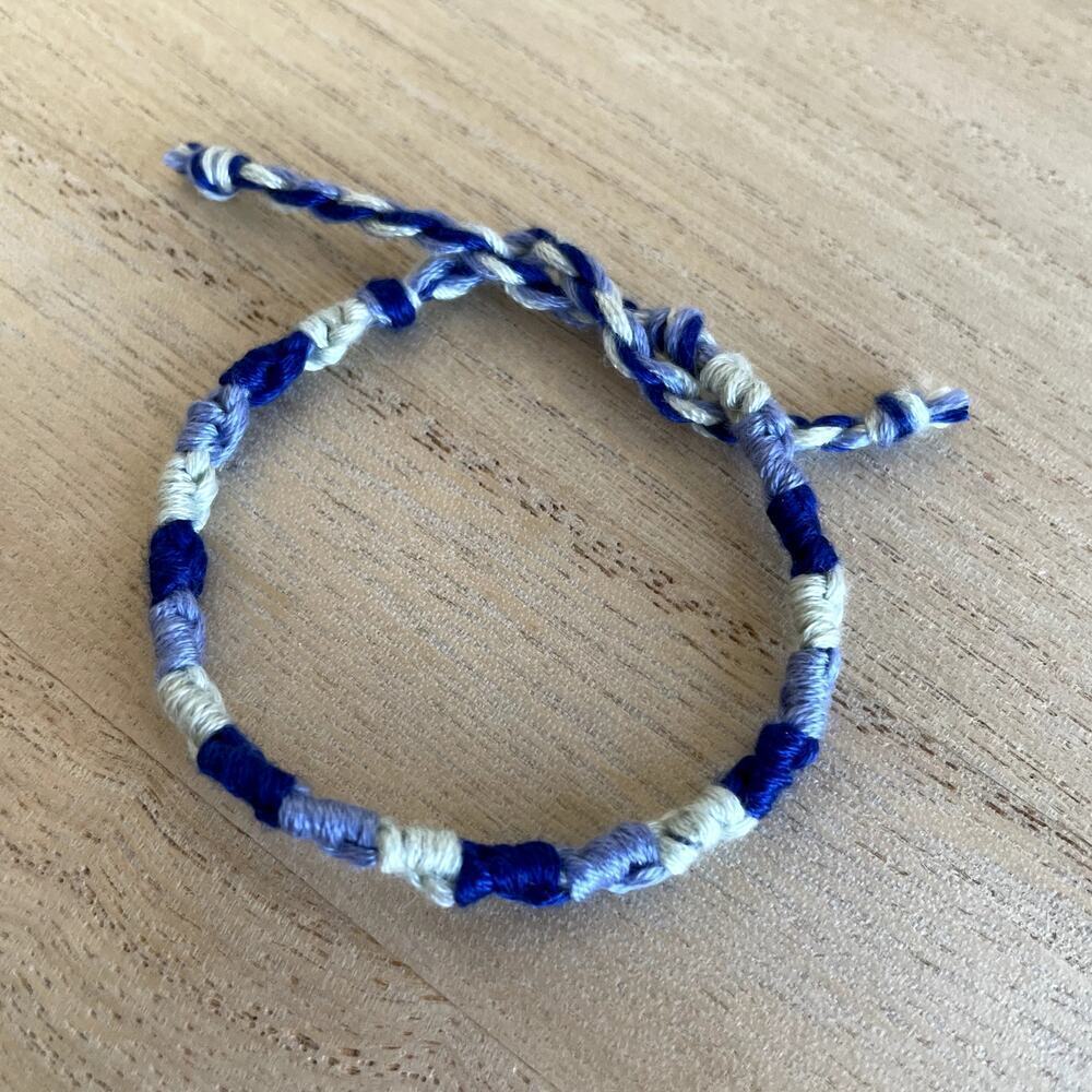 Georgie Bracelet, anklet, trendy, comfortable, tie, embroidery thread, woven, gi
